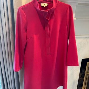 Tuckernuck Bright Pink Crepe Shift Dress